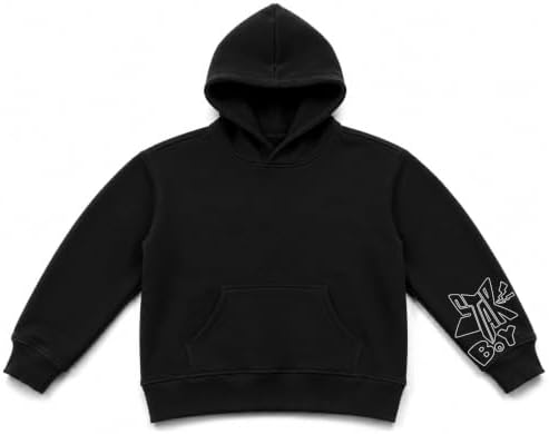 MILAII Originals Unisex Heavyweight 350gsm Cotton Hoodie - Black
