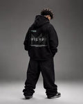 MILAII Originals Unisex Heavyweight 350gsm Cotton Hoodie - Black