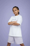 Kids Oversized White T-Shirt