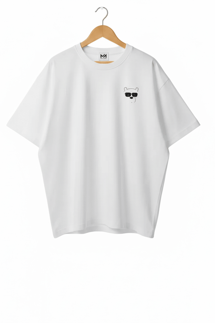 COOL KID Kids Oversized T-Shirt – White Heavyweight Cotton Graphic Streetwear Tee - MILANI Clothing