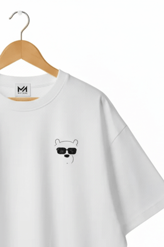 COOL KID Kids Oversized T-Shirt – White Heavyweight Cotton Graphic Streetwear Tee - MILANI Clothing
