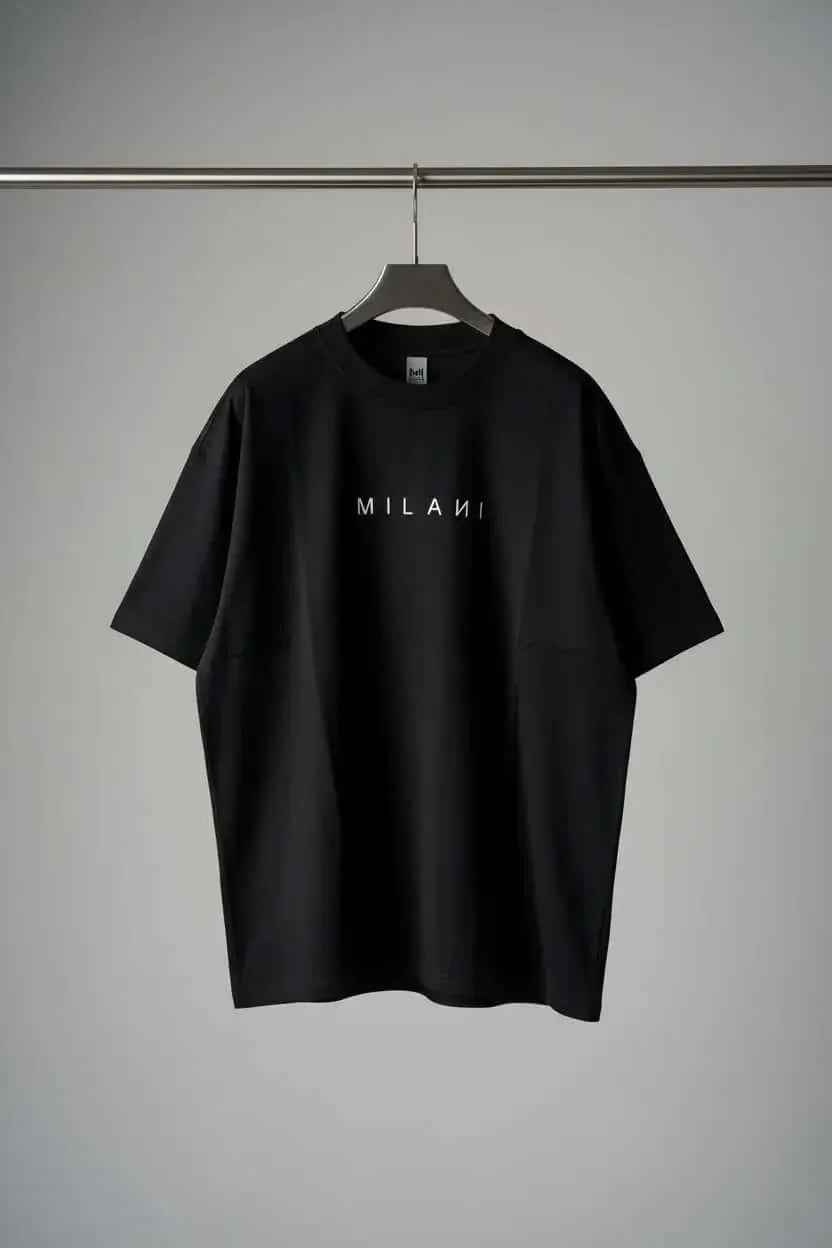 Kids Oversized Black T-Shirt