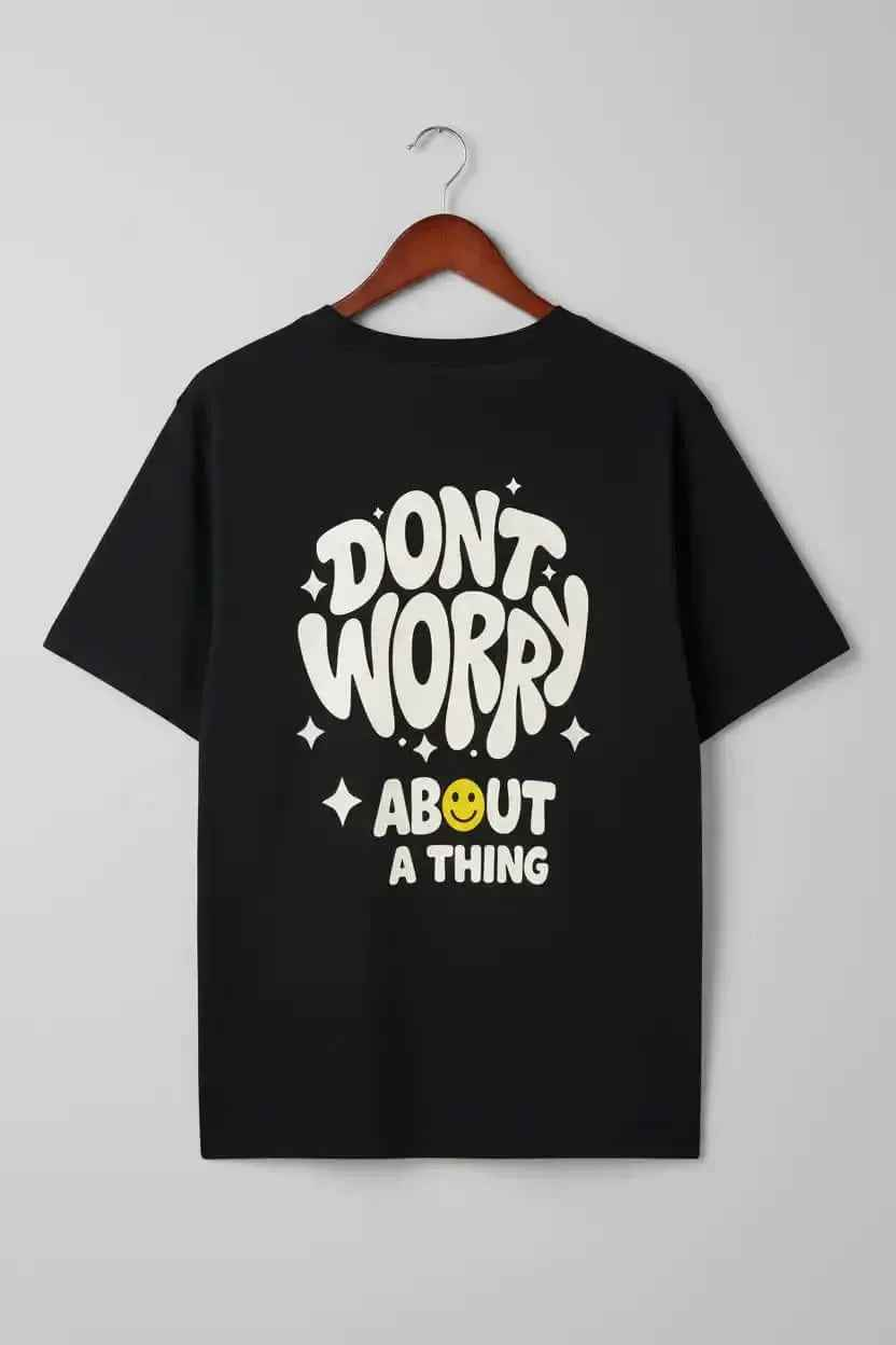 Kids Oversized Black T-Shirt