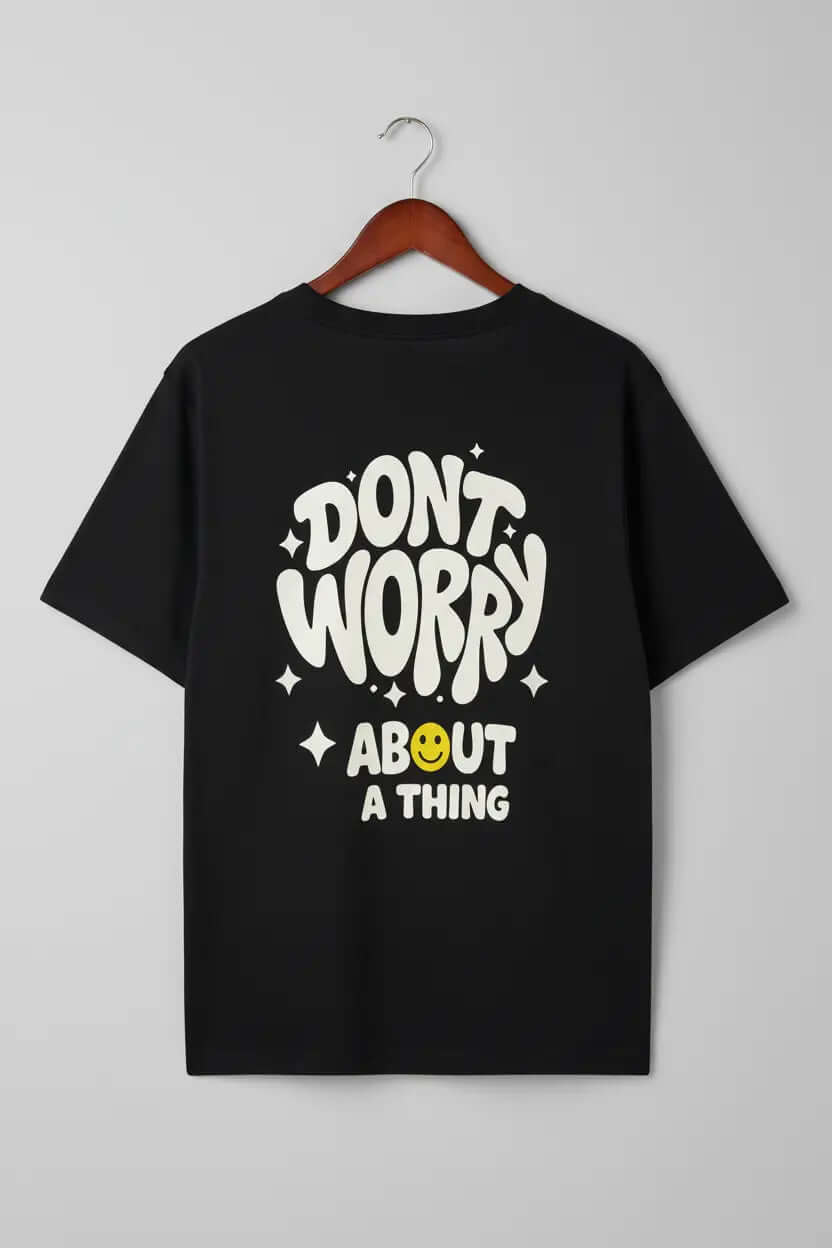 Premium Oversized drop shoulder heavyweight kids t-shirt black