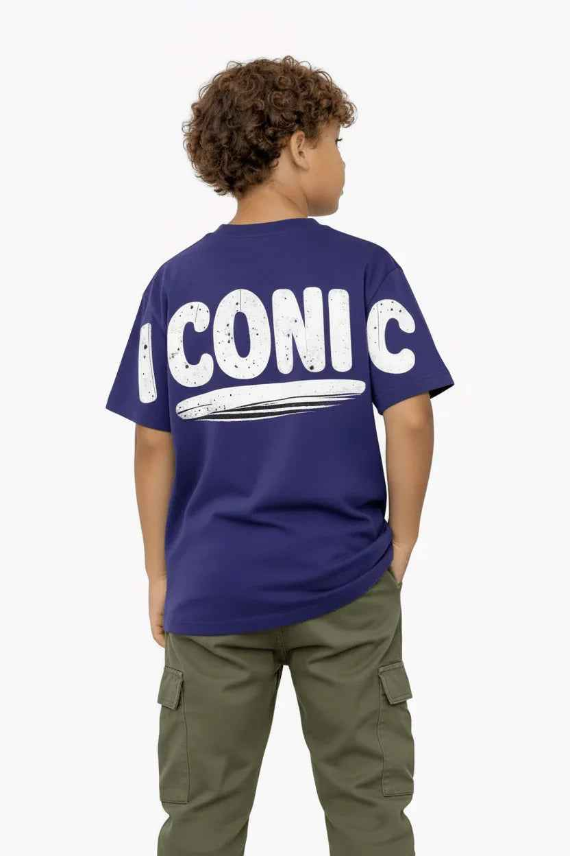 ICONIC Kids Oversized T-shirt – Blue T-Shirt