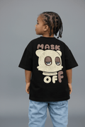 MASK OFF Oversized T-Shirt – Black Heavyweight Cotton Streetwear Tee
