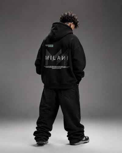MILANI Originals Unisex Heavyweight Hoodie - Black