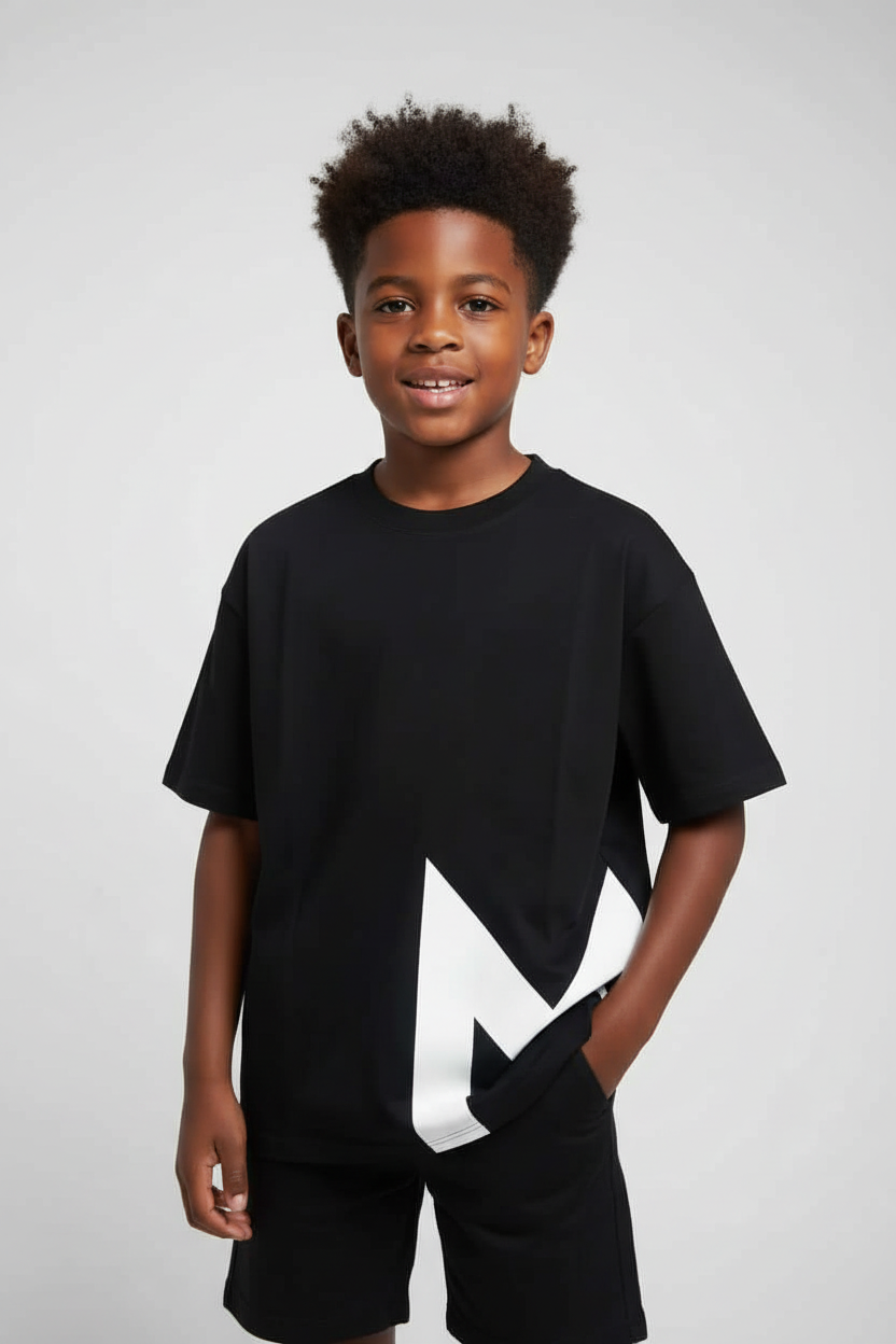 MILANI Black MM Tee - Front View Correct Model