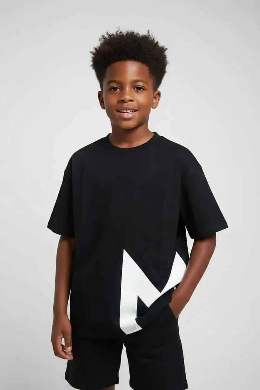MILANI Originals Kids Oversized Black T-Shirt