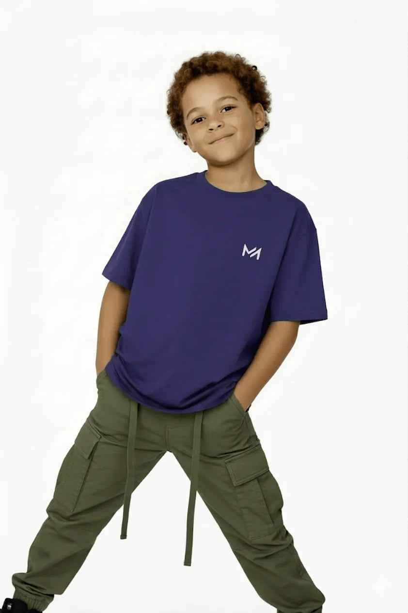 ICONIC Kids Oversized T-shirt – Blue T-Shirt
