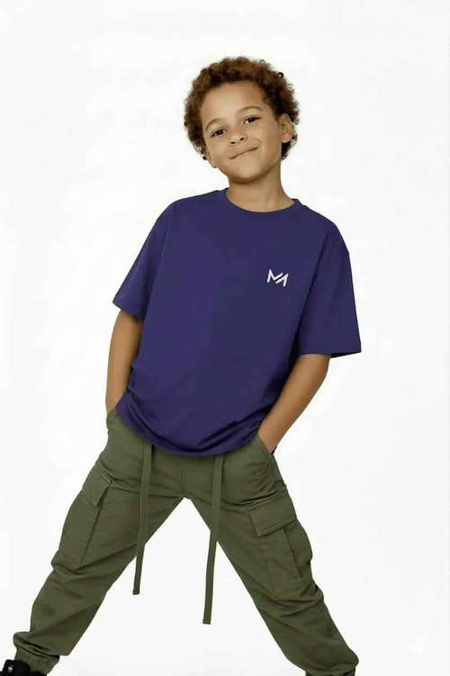 ICONIC Kids Oversized T-shirt – Blue T-Shirt