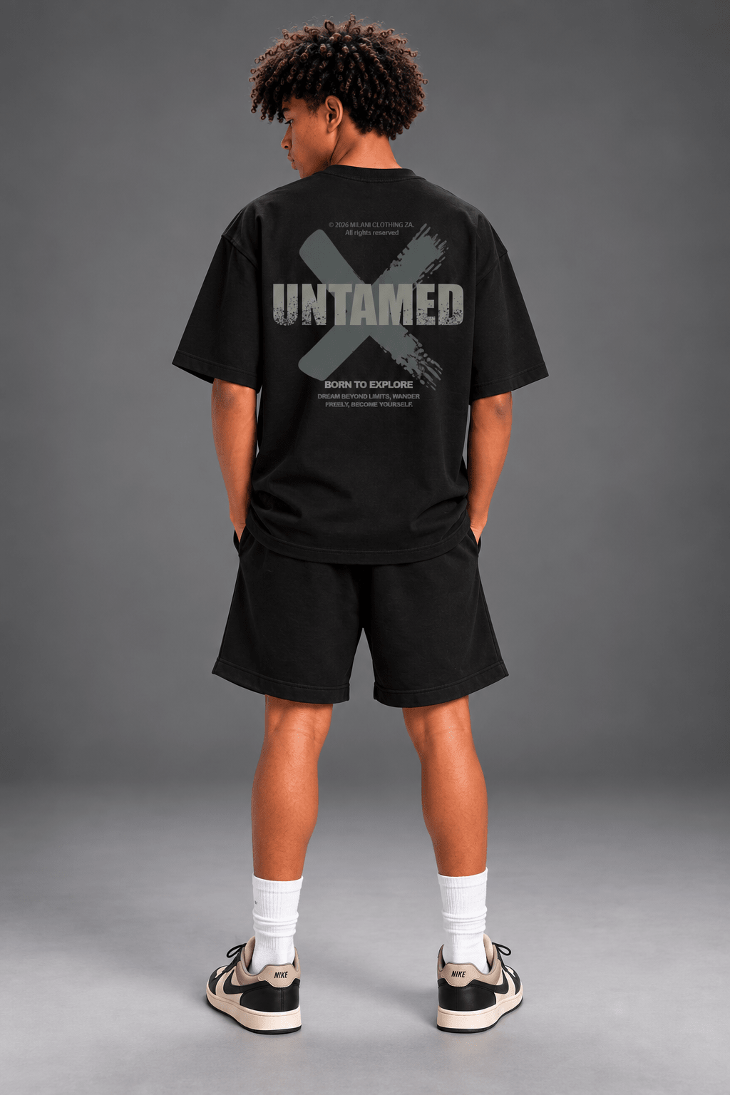 ORIGIN UNTAMED Oversized Black T-Shirt - MILANI CLOTHINGORIGIN UNTAMED Oversized Black T-ShirtKids Streetwear T-ShirtsMILANI CLOTHINGMILANI CLOTHING4-5 yearsORIGIN UNTAMED Oversized Black T-Shirt