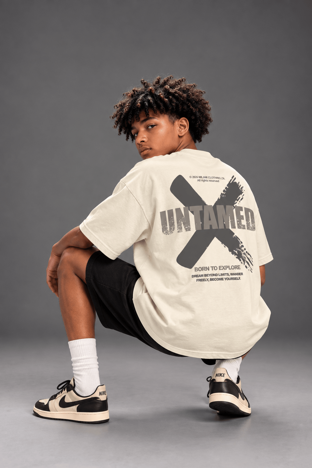 ORIGIN UNTAMED Oversized Off-White T-Shirt - MILANI CLOTHINGORIGIN UNTAMED Oversized Off-White T-ShirtKids Oversized Cotton T-ShirtsMILANI CLOTHINGMILANI CLOTHING4-5 yearsORIGIN UNTAMED Oversized Off-White T-Shirt